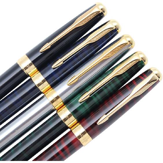Gullor 5 PCS Classic Metal Fountain Pen B388, Gift Pens with Converters, 5 Colors