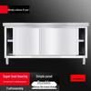 Beifu 304 Stainless Steel Baking Workbench with Sliding Doors