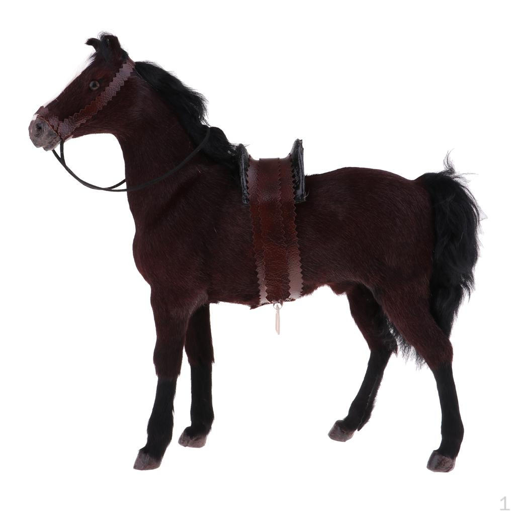 

1/6 Horse Miniature for 12Inch Action Figures Display коричневий