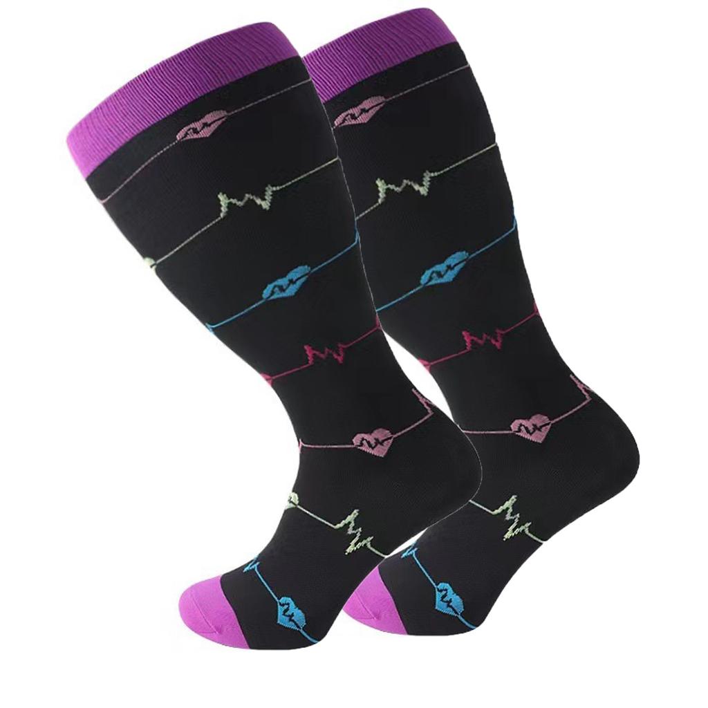 Șosete Șosete Extra Large Șosete de compresie din nailon Șosete sport cu model