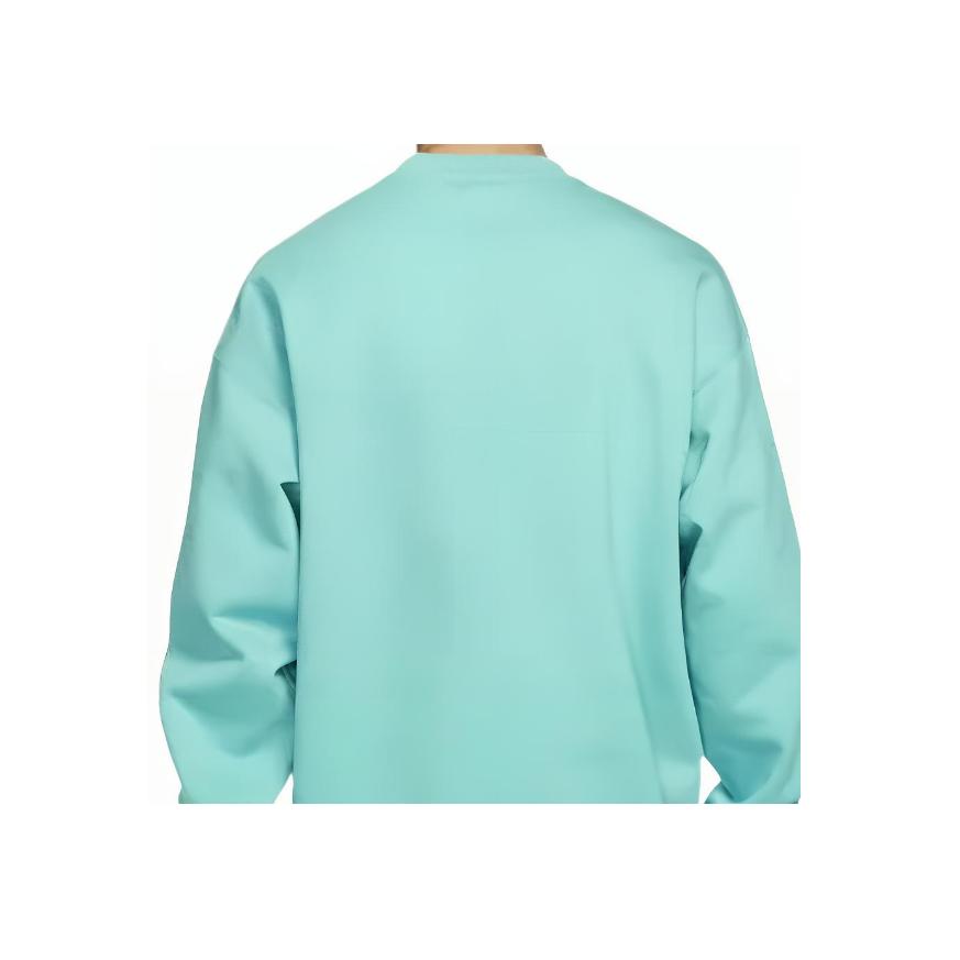 Nike Lab Embroidered Logo Fleece Pullover Sweatshirt Men Tops Teal DA0318-393