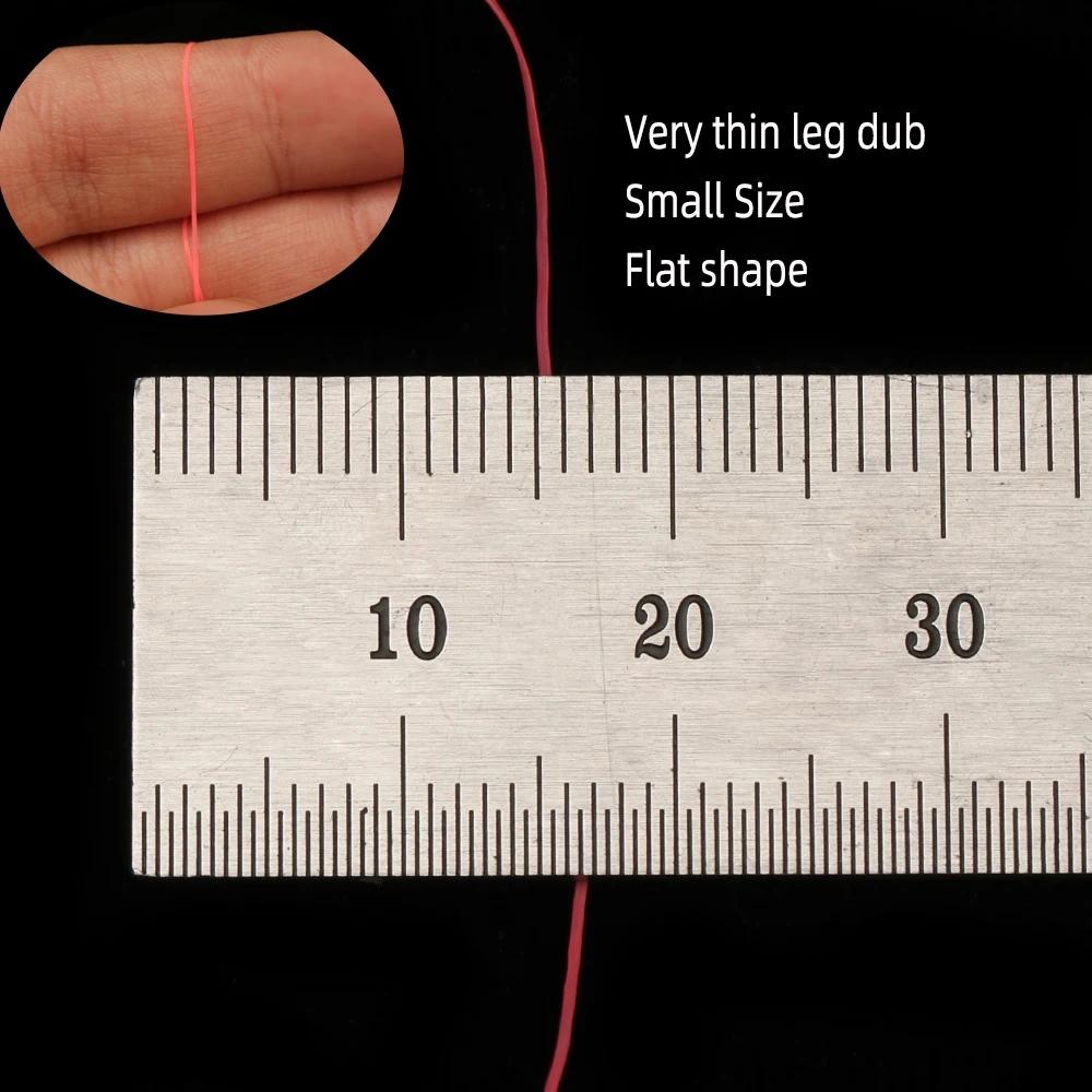 Bimoo 2g/pakk Ultra Fine Silikon Flutter Ben Dub Gummi Ben Stonefly Nymph Tørr Våtfluer Leg Kropp Flue Binding Materiale