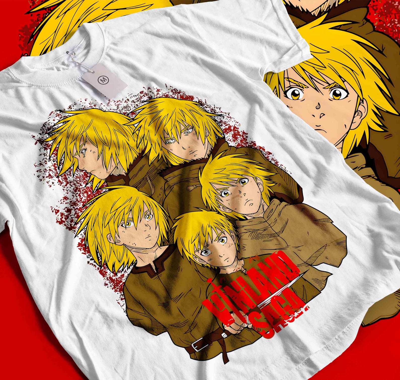 Unisex Thorfinn Son of Thors Anime T-Shirt, Manga Viking Saga Shirt 2XL