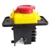 Comutatoare cu buton electromagnetic HCK3 cu capac de oprire de urgență 10 pini 8 pini