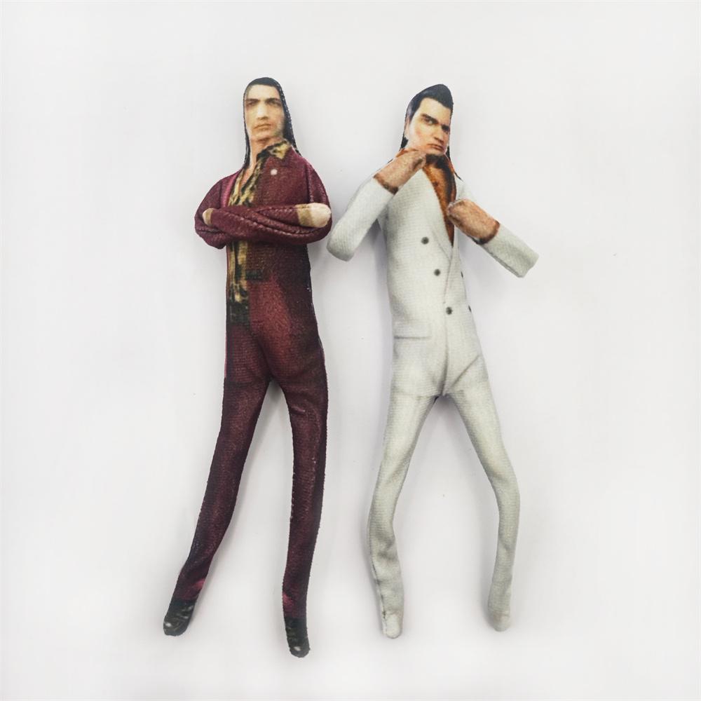 Game Yakuza Kiryu Kazuma Cosplay Plush Cotton Stuffed Dolls Mascot Slender Twistable Shape Abstract Model Room Decoration Props