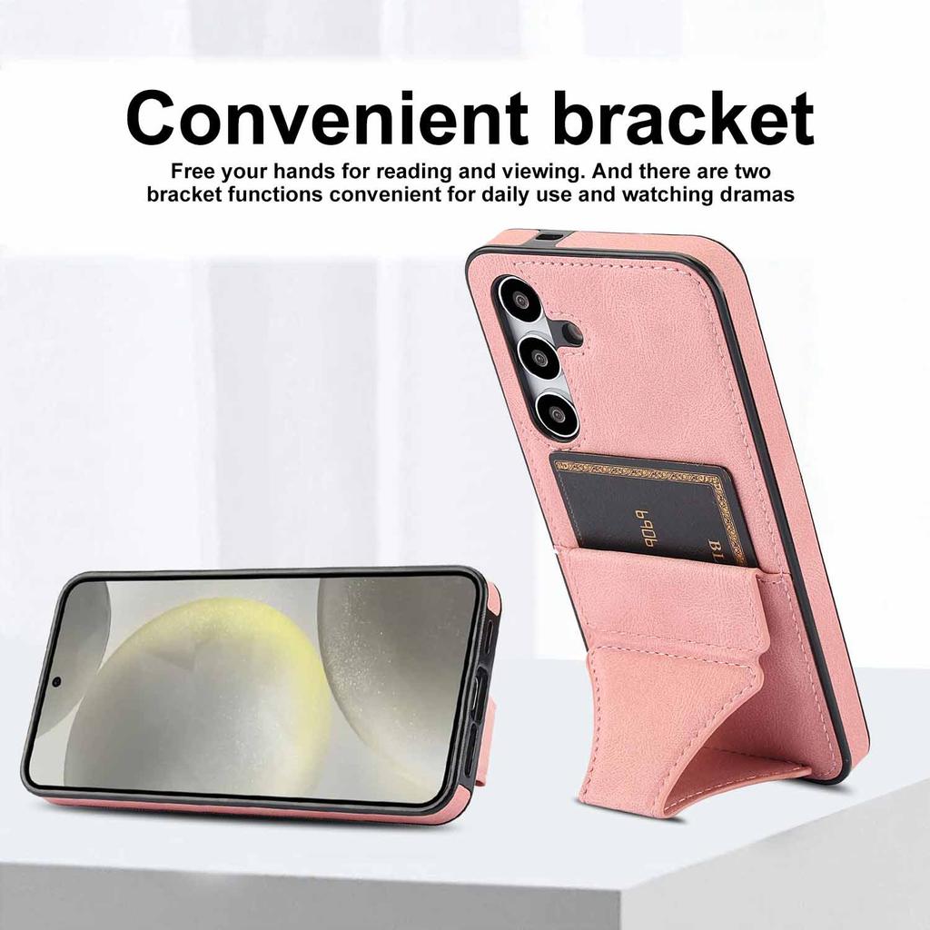 For Samsung Galaxy S25 Ultra Edge S24 Fe S23 Plus S22 + S21 S20 Note 20 Ultra Leather Phone Case Magnetic Card Holder Soft Cover