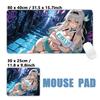 Gaming Mouse PadAntislip Stitched Edges Stylish Urban Anime Girls  Graffiti Street Print Gaming Keyboard Mat for Gamers