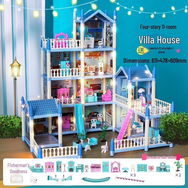 

Игровой набор Кукольный домик Замок принцессы: Пазл Вилла для девочек