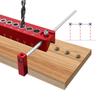 Aluminum Alloy Self Centering Dowel Jig W/ Positioning Rod, for Flat Round Corner Drilling Cable Railing & Woodworking Project