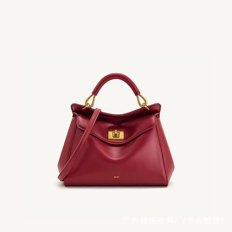 J lock bag ucia lock design handbag fashionable versatile leather messenger women's bag