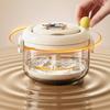 2-in-1 Denture Cleaning Box Hand Cranked Braces Storage Box Orthodontic Retainer Box  Travel Use