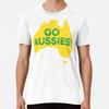 Go Aussies! Premium T-Shirt S To 5XL Made In the AU/USA T-Shirt