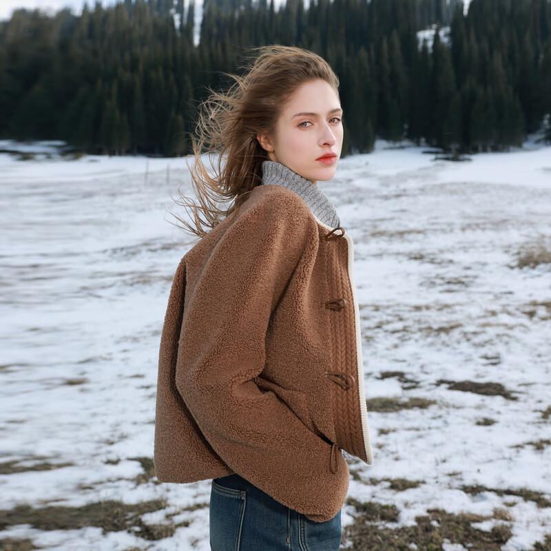 

Women s Faux Lamb Wool Toggle Button Coat XL