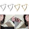Stylish Heart Shaped Earrings Alloy Material Ear Studs Heart Ear Pendant Trendy Dangle Earring for Fashion Forward Women