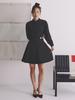 Ganiesong Slc Gold Button Wrap Dress_Black