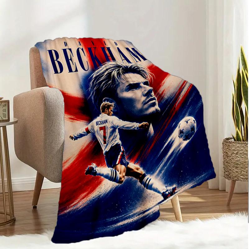 David Manchester United Legend Blanket Lightweight Ideal Bedding Blanket Perfect for Travel, Living Rooms, Offices, Sofas, Fan Christmas Gift