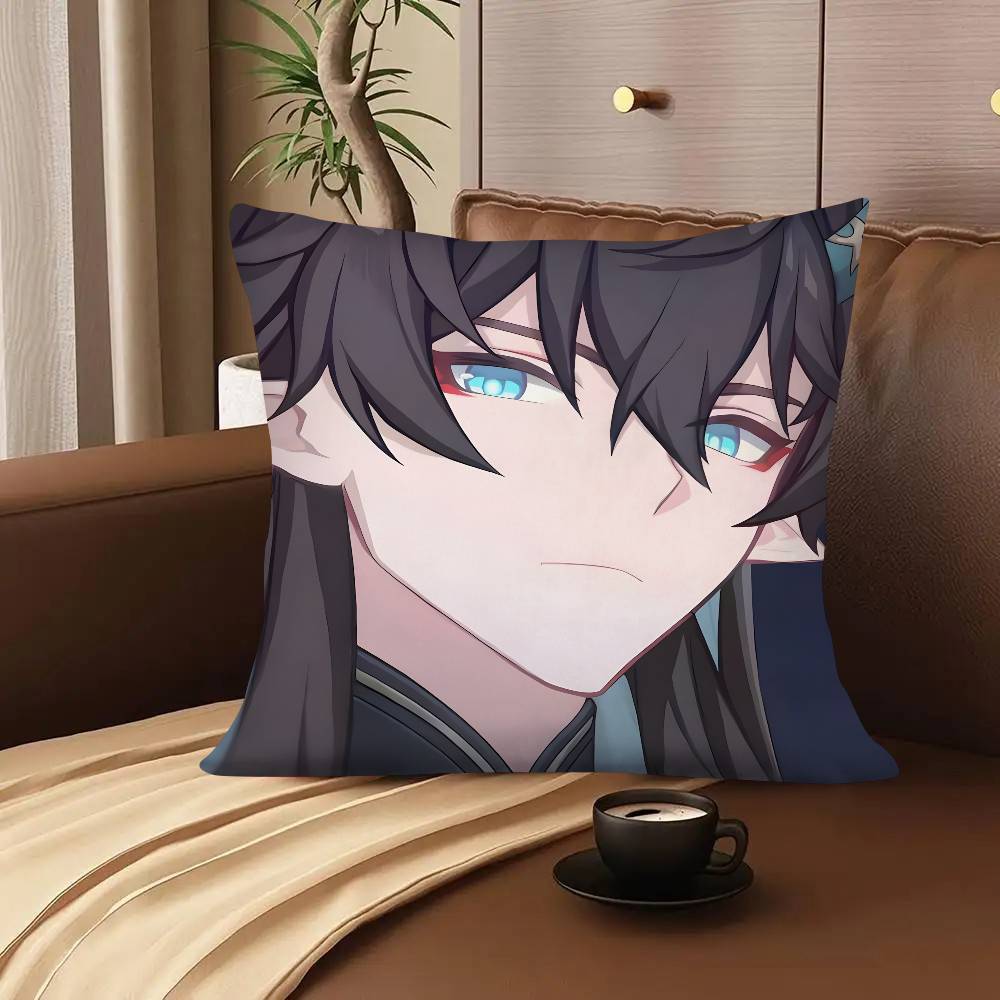 1pc Game Honkai Star Rail Anime Imbibitor Lunae Pillow Case Fashion Square Pillowcase Bedroom Sofa Room Ins Decoration Leisure