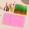 Silicone Mold For Edible Decorations Heat Resistant Chocolate Frame Maker Wheat And Seaweed Pattern Baking Accessory