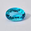 Großer Anhänger zur Herstellung Himmelblauer Topas Farbton Ovalschliff Glasstein, 48,25 Karat, 30x21x14 MM Größe.