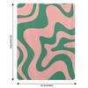 Flüssiger Wirbel Zeitgenössisches Abstraktes Muster in Rosa und Grün Tagesdecke Bettüberwurf Sofaüberwurf Strand Dünne Decken