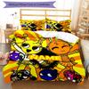 3pcs Custom Name Sprunki Bedding Set Duvet Cover Closure Includes 1 Duvet Cover & 2 Pillowcases, Soft and Comfortable for All Seasons.