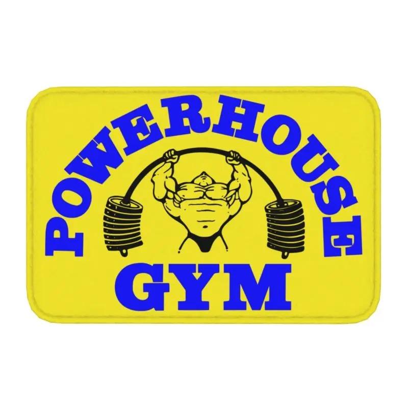 Custom Bodybuilding Gym Doormat Non-Slip Entrance Bathroom Kitchen Door Carpet Footpad Floor Mats Fitness Muscle Garden Rug 40x60cm