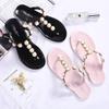 Pearl Flat Women Beach Flipflops Slippers Summer Antiskid Cozy Sandals Shoes