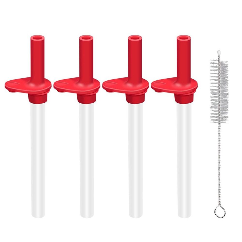

Трубочка для стакана без бисфенола А, многоразовая сменная крышка, прочная трубочка для бутылки с водой для Zak красный