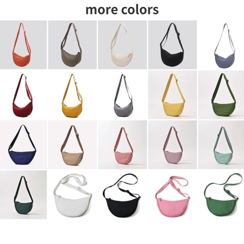 Solid Color Nyl Women's Travel Crossbody Bag Simple Female Hobos Shoulder Bags Casual Outdoor Phe Pouch Handbags Girls Purse