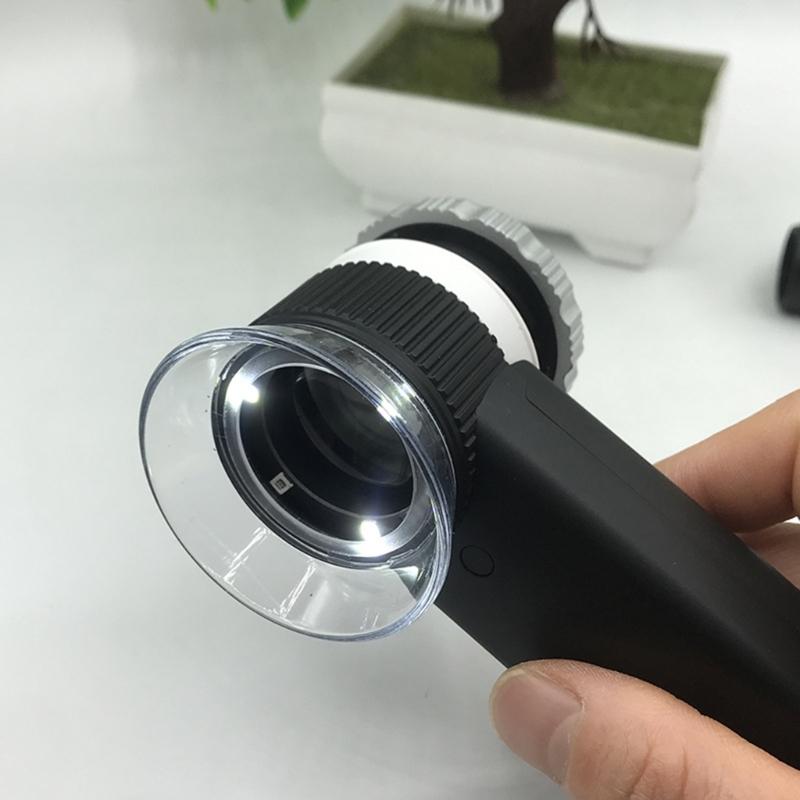 Kraftfull 30X Handhållen Förstoringsglas USB Uppladdningsbar Förstoringsglas med LED-lampa Utforska Detaljerna på Nära Håll för Seniorer