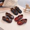 2026 Spring Girls' Casual Non-Slip Leather Loafers for Toddlers and Children: Versatile Fashion Shoes