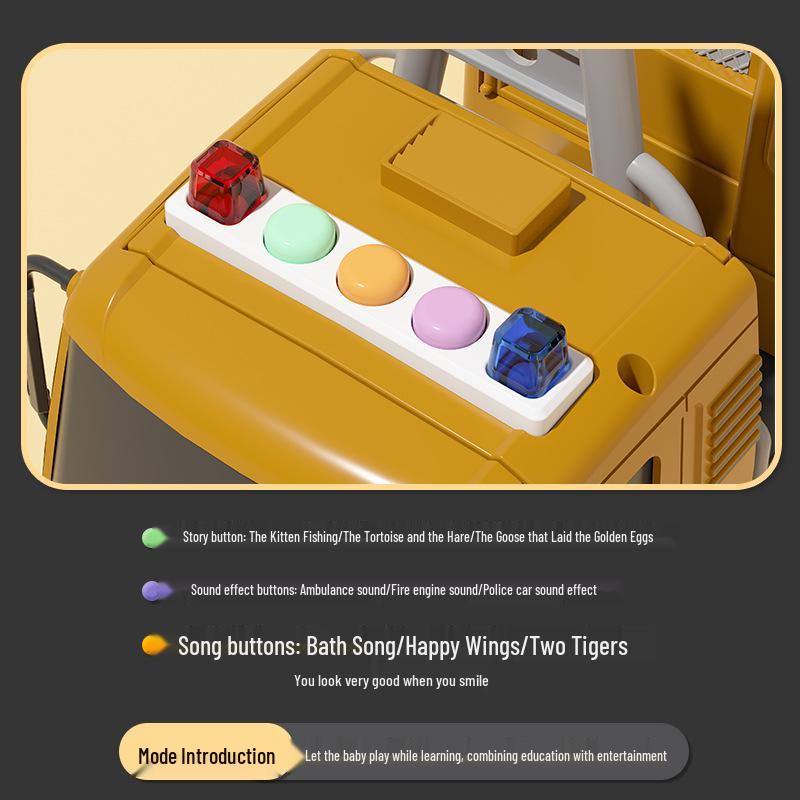 XL Inertial Crane Scene Set with Small Vehicle & Story Music