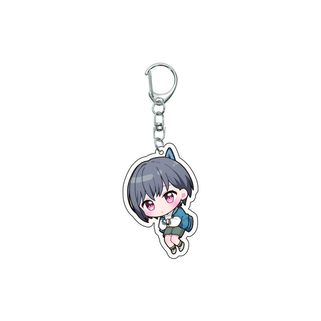 55MM Anime banG Dream Keychain Toyama Kasumi/Saya Yamabuki/Hanazono Tae Key Chain Acrylic Model Plate Christmas Gifts