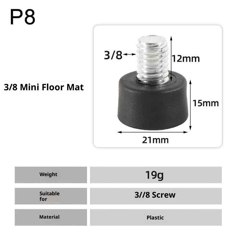 Hot 1Pc Universal Anti-slip Rubber Foot Pad Feet Spike 3/8 Inch 1/4 Inch M8 Photography Accessories For Tripod Monopod