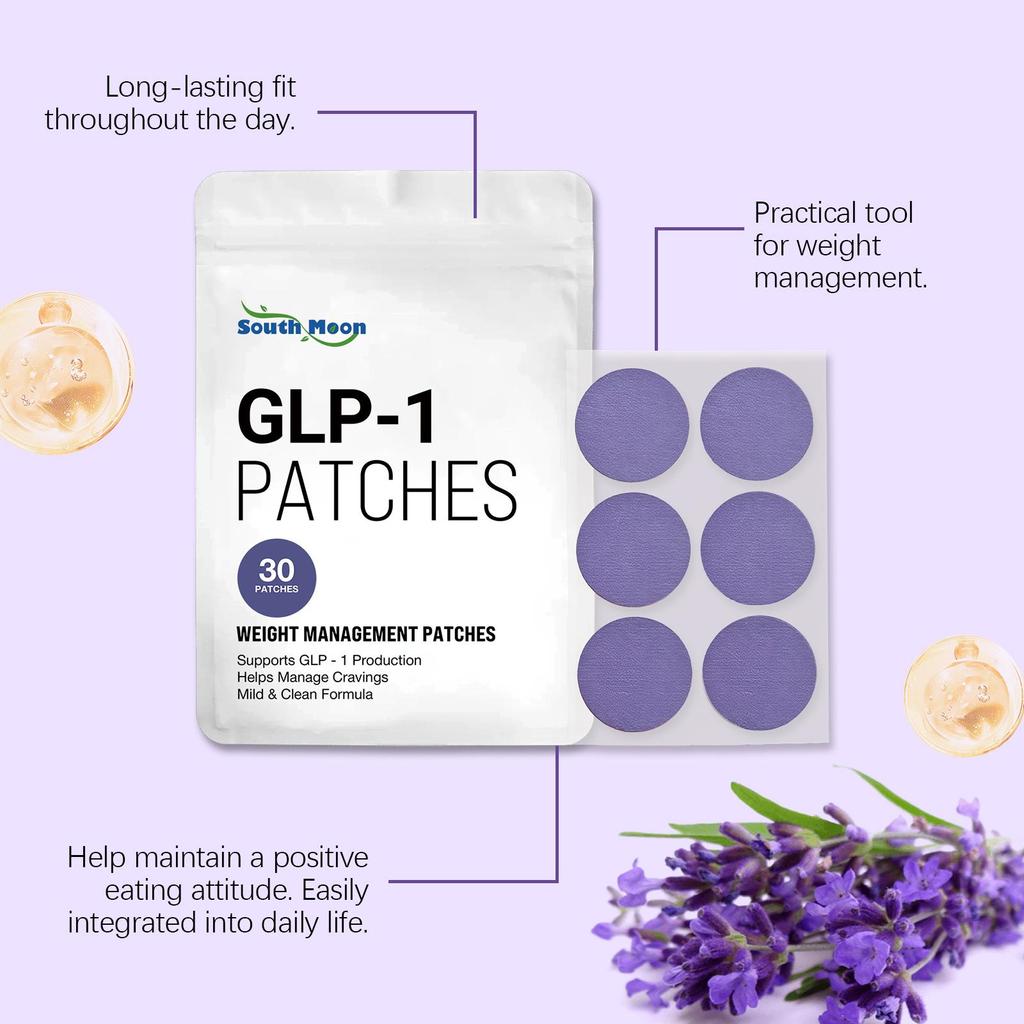 South Moon Pflegepflaster, Lavendel + Hexapeptid-8 Formel, Wissenschaftliches Gewichtsmanagement mit doppelter Wirkung + Tragbares unsichtbares Design