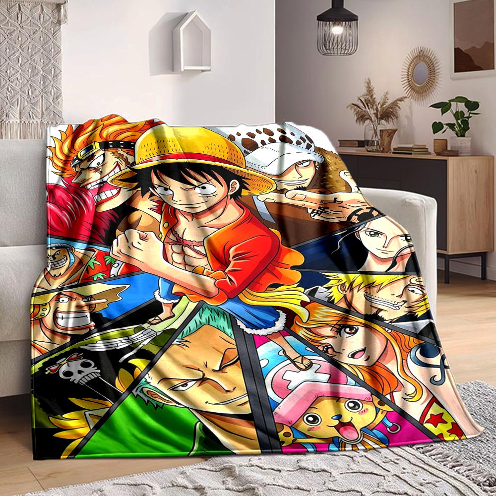 1Pc One Piece Adventure Blanket Soft And Comfortable Casual Warm Camping Travel Christmas Halloween Xmas Gift M92481