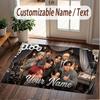 Custom Name Crystal Velvet Rug,ATEEZ Comfortable Anti Slip Floor Mat For Room Decoration