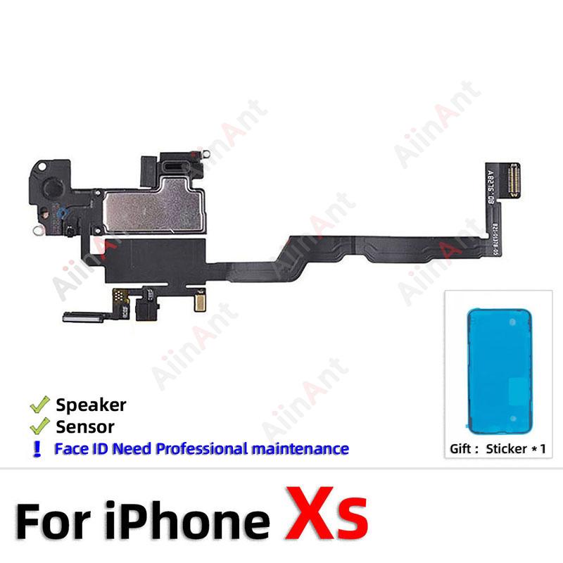 AiinAnt Phone Top Proximity Sensor Ear Earpiece Speaker Flex Cable For iPhone 11 Pro X Xr Xs Max 7 8 Plus with Sticker 100% OEM