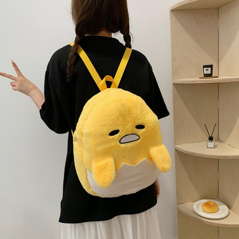 Anime Tasche Gudetama Serie Kawaii Cartoon Rucksack Faules Ei Umhängetasche Niedliche Mode Puppe Geburtstagsgeschenk