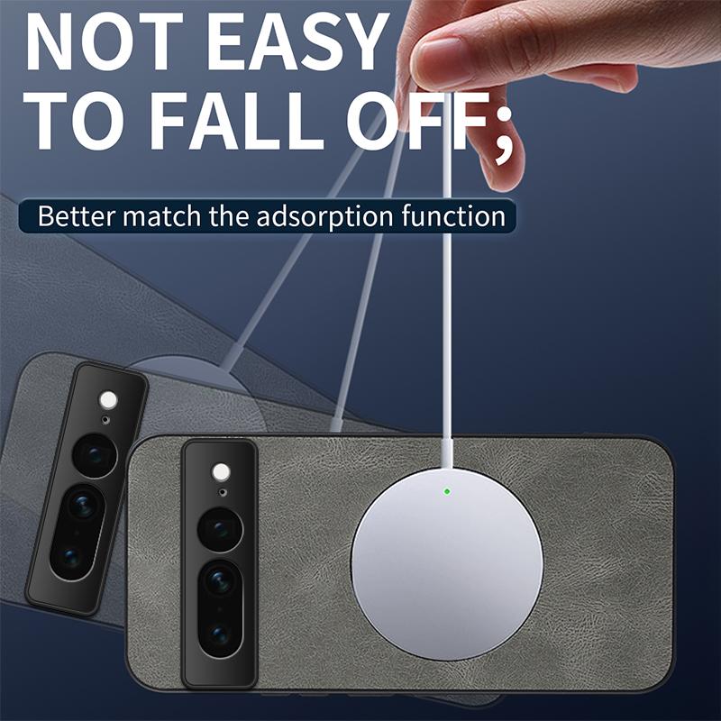 For google Pixel 7 Pro /Pixel 7Pro/Pixel 7A Case Simple Stylish Magnetic Suction Luxury Leather Skin-friendly Anti-drop Cover
