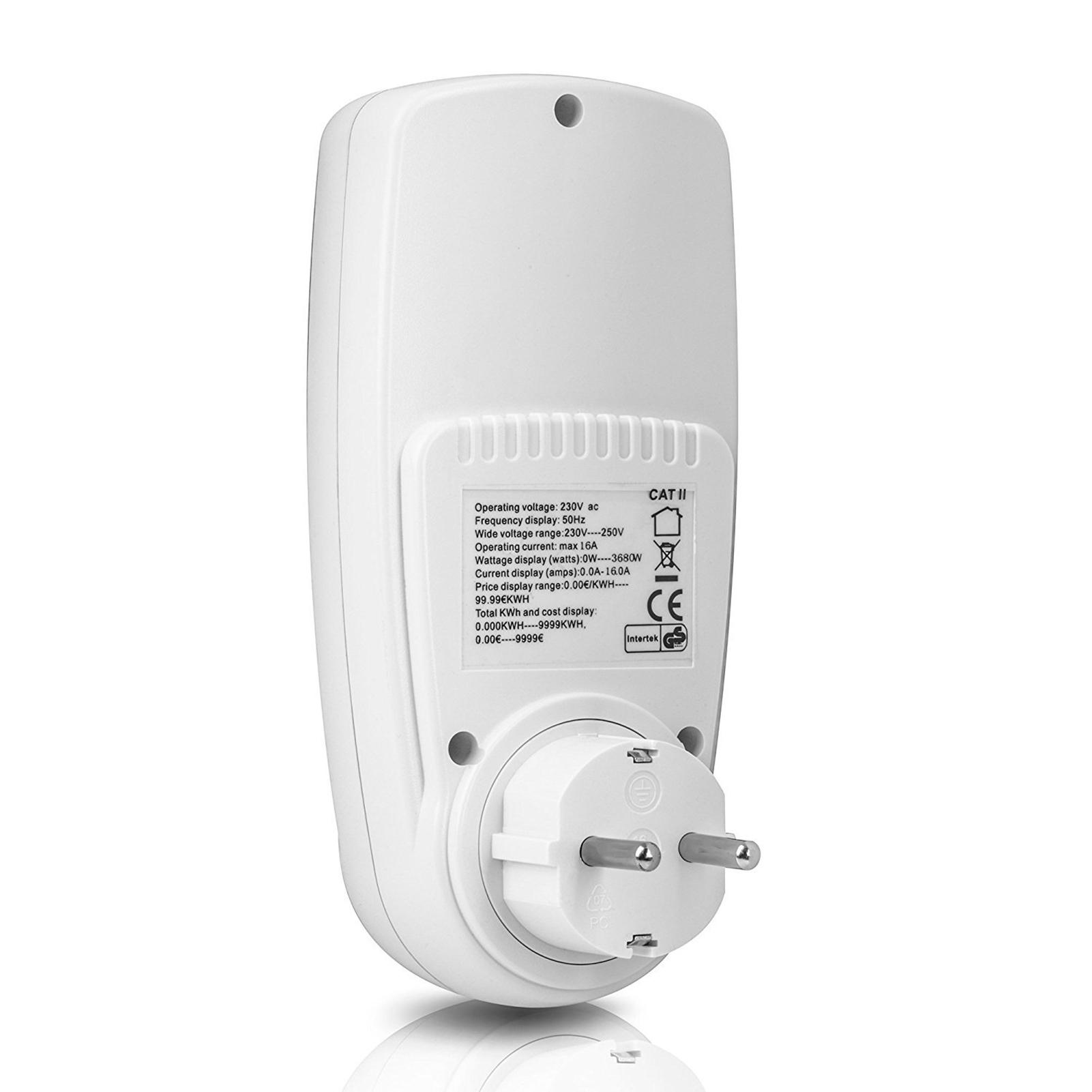 

Цифровий РК-дисплей Лічильник вартості енергії Вилка Монітор споживання електроенергії Розетка 0.5W