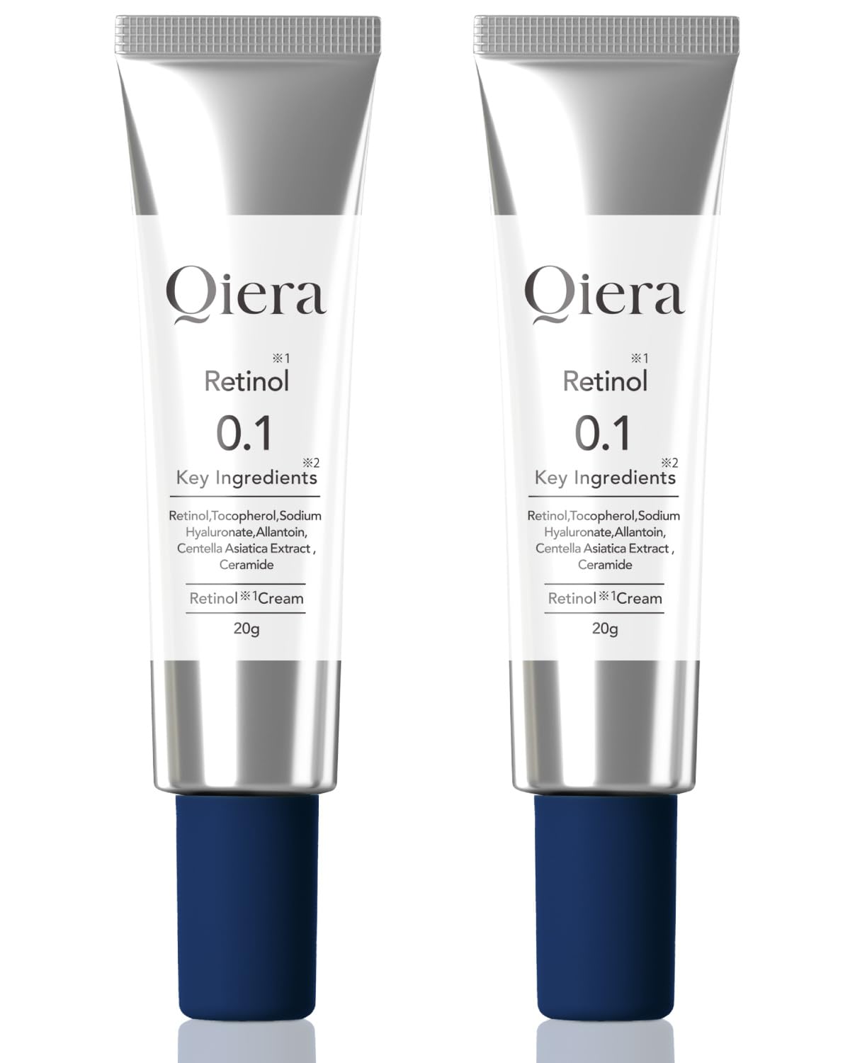 

Крем Qiera с ретинолом 2 с чистым ретинолом содержит и гиалуроновую кислоту для и Сделано в (20 г, Флаконы) 0,1%. Пептиды, Керамиды, ЦИКА, Упругость, Сияние, белый