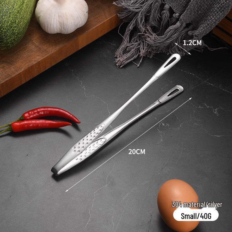 304 Stainless Steel Multi-Purpose Tongs: Perfect for BBQ, Sushi, Steak, and Bread.