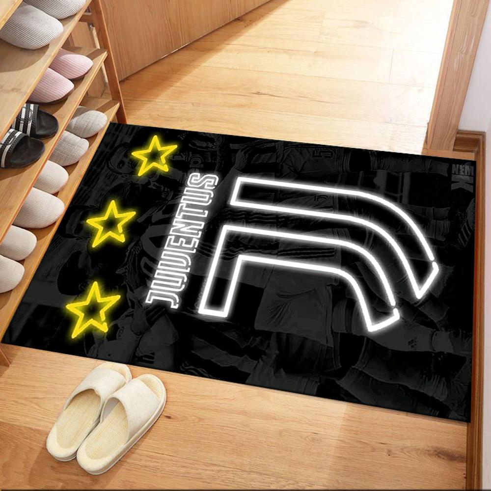 Juventus Floor Mat Suitable For Game Room Outdoor Balcony Foyer Antislip Rug Decorate Offices Gift For Festivals
