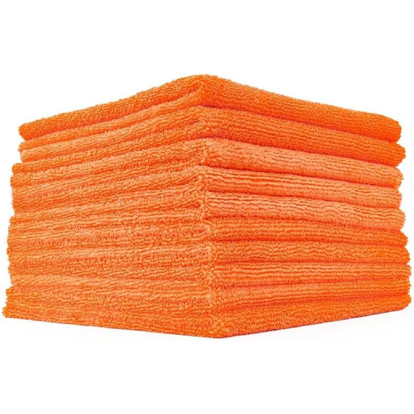 The Rag Company - Edgeless 365 Microfiber Towels (10-Pack) Premium 70/30 Blend, Professional Polishing, Wax Removal, Auto Detailing, 365gsm, 16in x