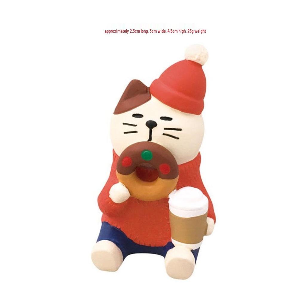 Japanese Cat Santa Claus Miniature Gifts - DIY Resin Crafts Ornaments