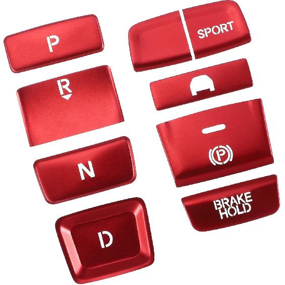

Set of 9 Gear Shift Panel Switch Electronic Handbrake Button Cover for Honda Accord 18-22 Hybrid Car Interior Trim Replacement Accessory Silver Tone красный
