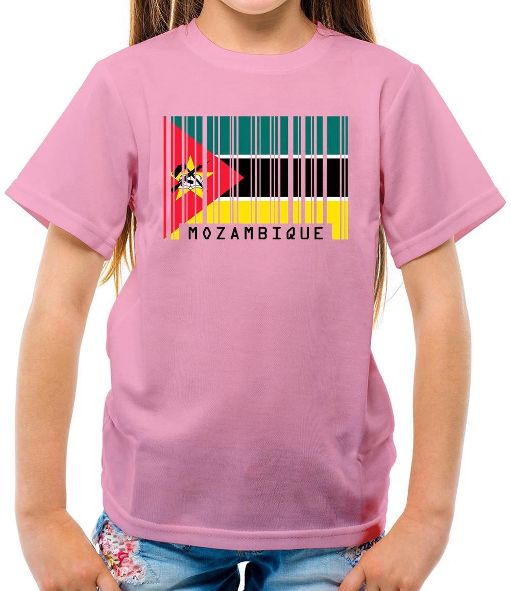 Mozambique Flag Style Barcode - T-Shirt - Love Maputo Country Live 130