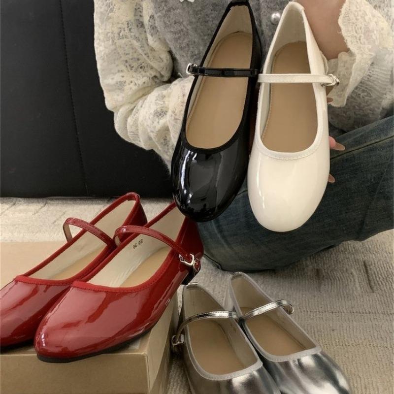 Fashion Fashion Low Heel Shoes Summer New Round Head Shallow Mouth Line with Soft Sole Anti-slip Wear Square Heel Shoes