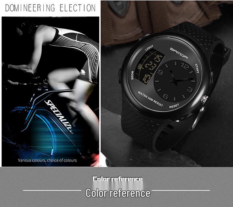 Sanda Men's Waterproof Multifunctional Luminous Sports Watch